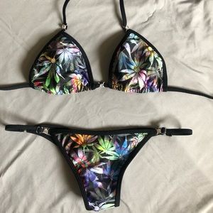 Toxic Angelz Posing Bikini Multi Leaf